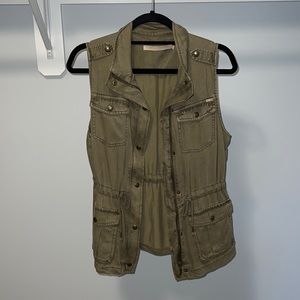 Olive green vest